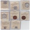 Image 2 : Lot of Eight Cleaned/Polished ICCS Graded Coins