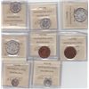 Image 2 : Lot of Eight Cleaned/Polished ICCS Graded Coins