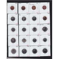 Double Row Red Box of Modern Specimen Coins