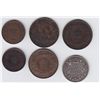 Image 1 : Lot of Six Provincial Coins