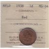 Image 1 : 1938 Newfoundland One Cent