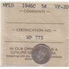 Image 1 : 1946C Newfoundland Five Cent