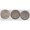 Image 1 : Lot of Three Newfoundland Fifty Cents