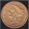 Image 1 : 1878S USA Five Dollar Gold