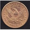 Image 2 : 1880S USA $5 Gold Coin