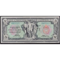 1917 Canadian Bank of Commerce $5