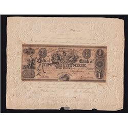 1838 Central Bank of New Brunswick £1
