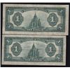 Image 2 : Lot of Two Dominion of Canada $1