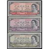 Image 2 : Lot of Six 1954 Bank of Canada Devil's Face Banknotes