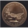 Image 2 : 1973 Prince Edward Island Centannial Gold Plated Medal