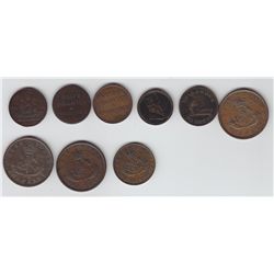 Lot of Nine Pre-Conderation Tokens