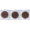 Image 1 : Lot of Three Magdalen Island One Penny Tokens