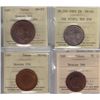 Image 1 : Lot of Four ICCS Graded Post Confederation Tokens