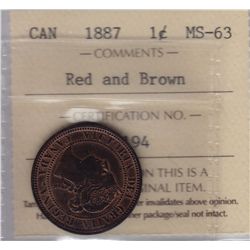 1887 One Cent