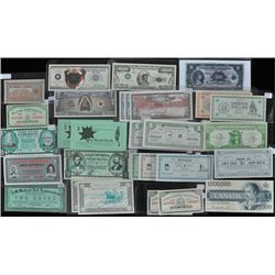 Lot of 28 Municipal & Trade Scrip