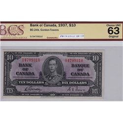 1937 Bank of Canada $10