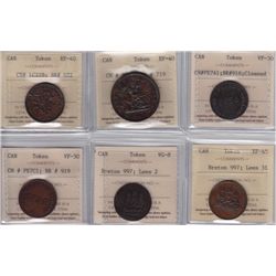 Lot of Six ICCS Graded Tokens