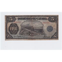 1912 Dominion of Canada $5