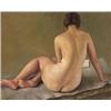 Image 1 : Szabó Vladimir (Balassagyarmat, 1905 - Budapest, 1991), Olvasó akt, 1935