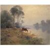 Image 1 : Langevin, B. jelzéssel, 20. sz. elso fele , Tehenek a folyóparton