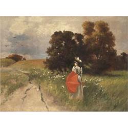 Alberth Ferenc (Budapest, 1883 - Budapest, 1959), Napernyos hölgy