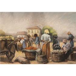 Szigeti Jeno (Budapest, 1881 - Hollandia, 1959 ), Nagybányai piac