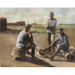 Pap Emil (Szolnok, 1884 - ?), Pipázó katonák