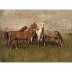Rainerné Istvánffy Gabriella (Budapest, 1875 - Budapest, 1964), Legelészo lovak
