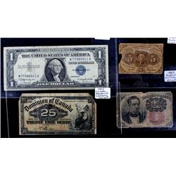 Early American & Canadian Currency Collection This