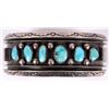 Image 1 : 1930's Navajo Turquoise and Sterling Bracelet