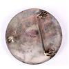 Image 3 : Native American Zuni Sterling Inlayed Belt Buckle