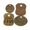 Image 1 : 1890-1920's Anaconda Mining Tags or Chincks