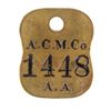 Image 5 : 1890-1920's Anaconda Mining Tags or Chincks