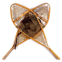 Antique Rawhide Snow Shoes The lot features a set