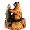 Image 1 : Chainsaw Carving of Bear with Rainbow Trout