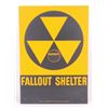 Image 1 : Cold War Era Fallout Shelter sign