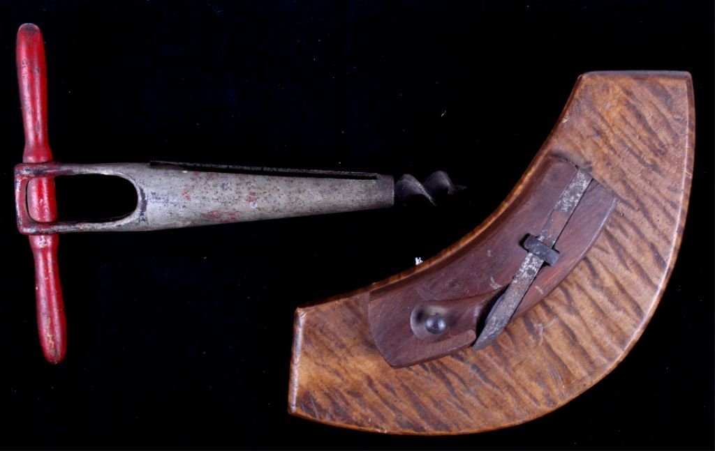 Antique Barrel Making Tools The lot shows two orig