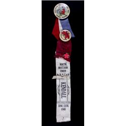 1908 Miners Union Kendall, Montana Ribbon