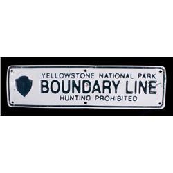 Yellowstone National Park Boundary Sign