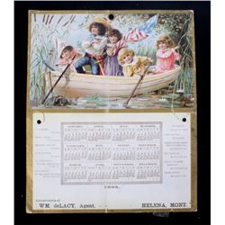 1895 W.M. DeLacy Helena, Montana Calendar