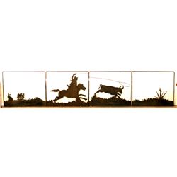 Western Silhouette Metal Art