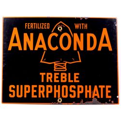 Anaconda, Montana Fertilizer Porcelain Sign