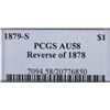 Image 4 : 1879 S Morgan Silver Dollar Reverse of 1878 PCGS T
