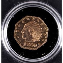 1860 California Gold Coin This is an original 1860