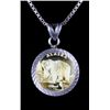 Image 1 : Alaska Sterling Silver Coin Necklace