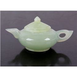 Antique Miniature Chinese Jade Teapot