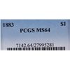 Image 5 : 1883 Morgan Silver Dollar PCGS MS64 This coins was