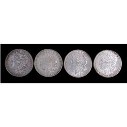 Morgan Silver Dollars 1884 1890 1900 1921 (4x) hes