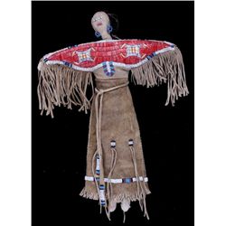 Sioux Quill & Beaded Doll circa 1850-1870's The pi