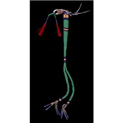 Cheyenne Beaded Awl Case circa 1880-1910 The piece